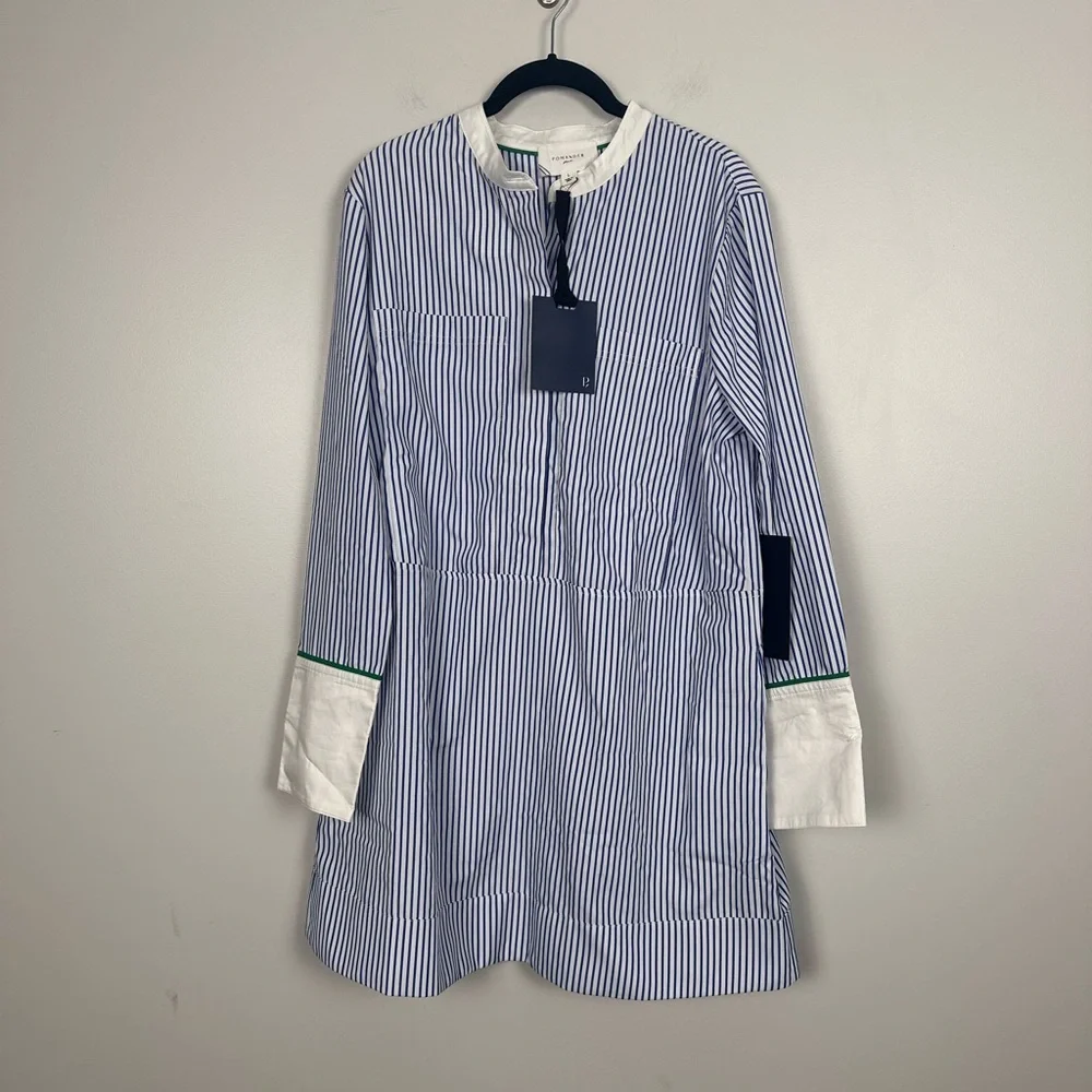 POMANDER PLACE Blue Stripe Rohan Shirt Dress - Picture 5 of 10